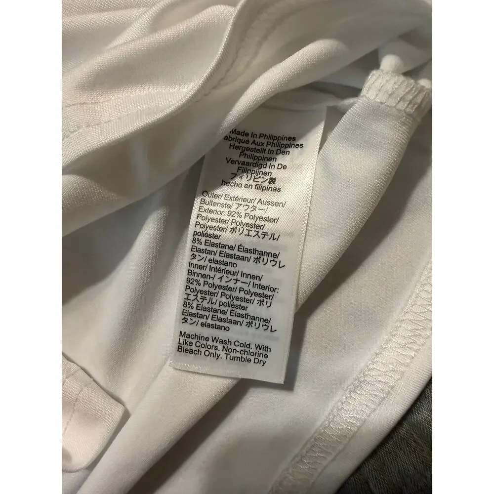 J. Crew White Tennis Dress Spaghetti Strap Built In Shorts Women’s Size L